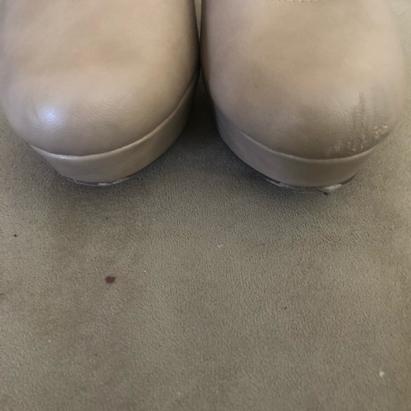 Nude Platform Heels - Picture 5 of 5